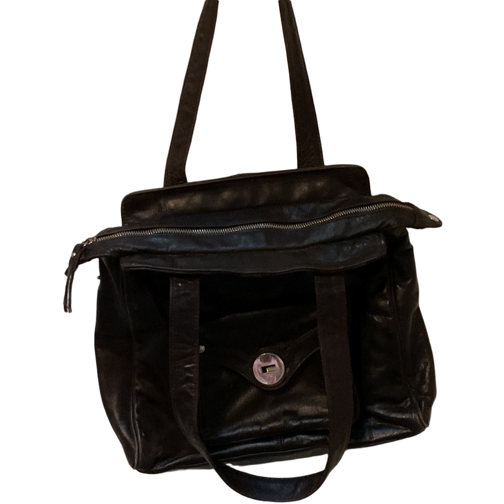 Danier Espresso Leather Shoulder Bag - Picture 2 of 3